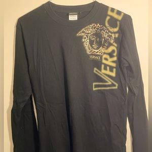 Black Versace long sleeve shirt